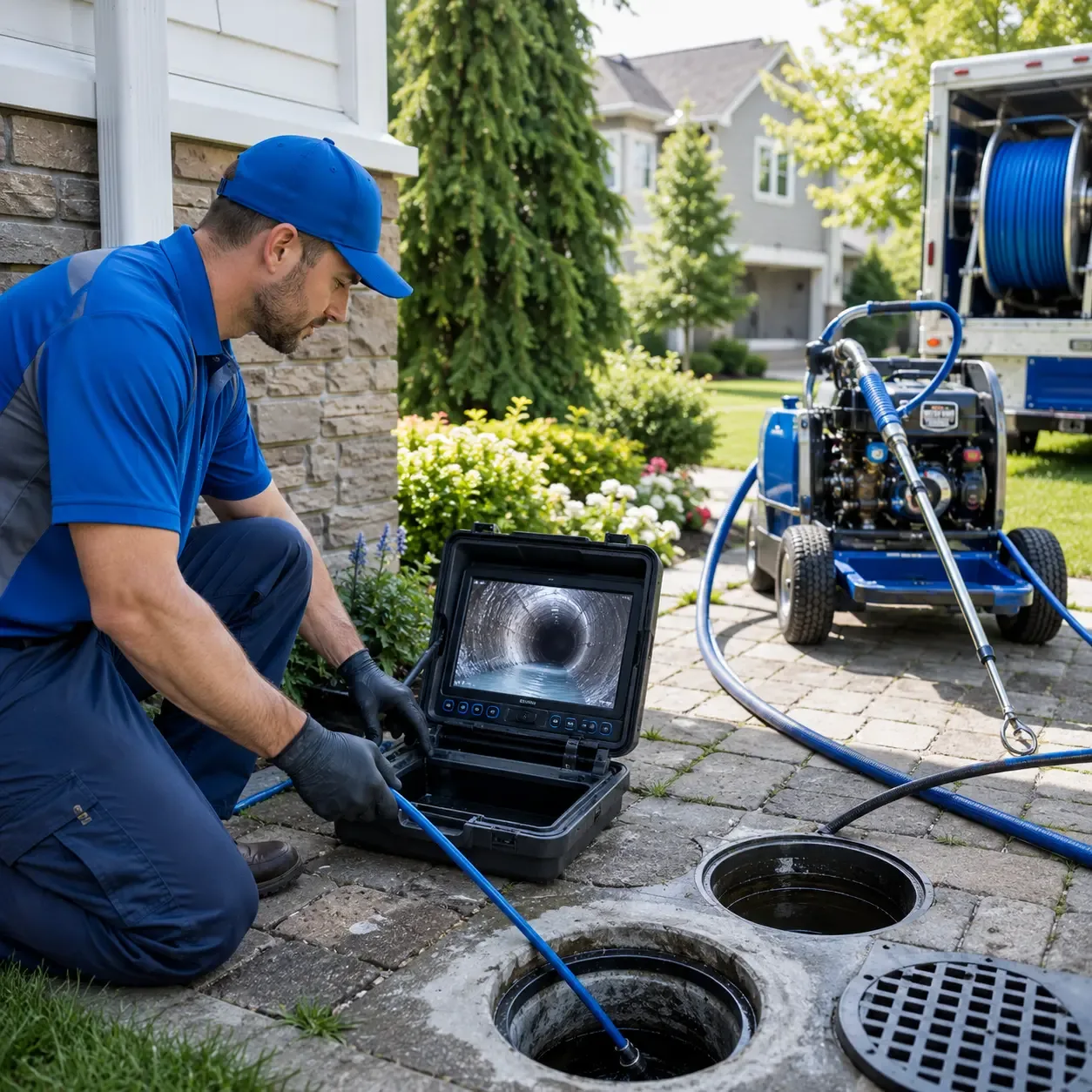 Outdoor drain cleaning professionals serving Coral, MI