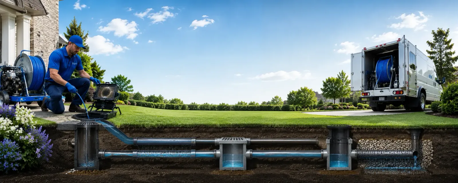 Outdoor drain cleaning information for Coral, MI