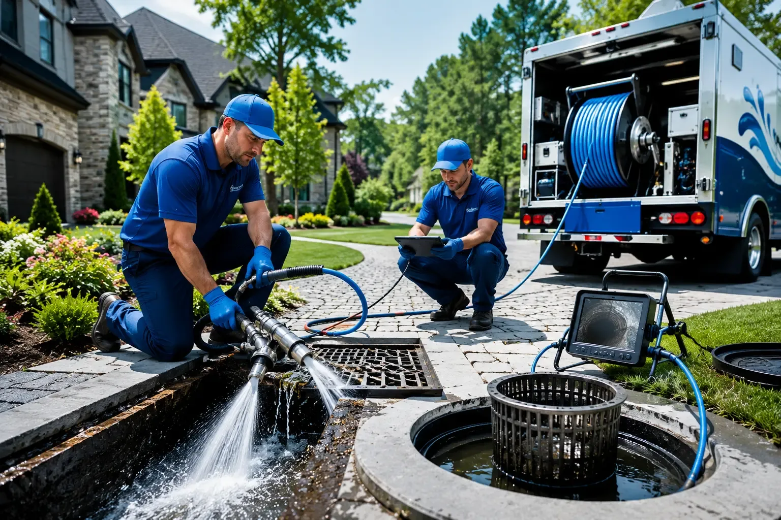 Local outdoor drain cleaning professionals in Coral, MI